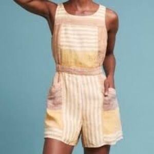 Anthropologie Multicolor Striped Jumpsuit